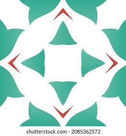 Antique mexican talavera ceramic. Creative design. Vector seamless pattern elements. Red floral and abstract decor for scrapbooking, smartphone cases, T-shirts, bags or linens.