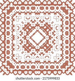 Antique mexican talavera ceramic. Creative design. Vector seamless pattern flyer. Red floral and abstract decor for scrapbooking, smartphone cases, T-shirts, bags or linens.