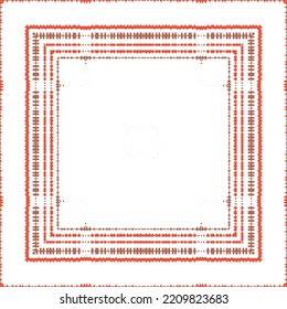 Cerámica de talavera mexicana antigua. Diseño creativo. Volante de patrones sin fisuras de vectores. Decoración floral y abstracta roja para la reserva de recortes, estuches para smartphones, camisetas, bolsas o ropa de cama.