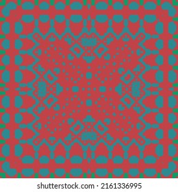 Antique mexican talavera ceramic. Universal design. Vector seamless pattern trellis. Red floral and abstract decor for scrapbooking, smartphone cases, T-shirts, bags or linens.
