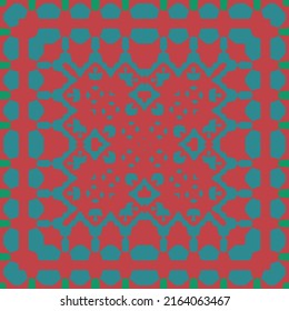 Antique mexican talavera ceramic. Universal design. Vector seamless pattern trellis. Red floral and abstract decor for scrapbooking, smartphone cases, T-shirts, bags or linens.