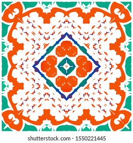 Antique mexican talavera ceramic. Vector seamless pattern concept. Graphic design. Red floral and abstract decor for scrapbooking, smartphone cases, T-shirts, bags or linens.