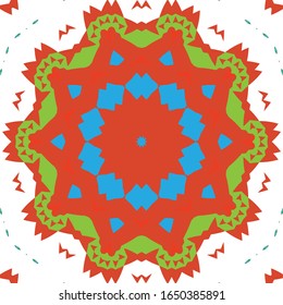 Antique mexican talavera ceramic. Vector seamless pattern concept. Graphic design. Red floral and abstract decor for scrapbooking, smartphone cases, T-shirts, bags or linens.