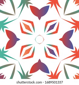 Antique mexican talavera ceramic. Vector seamless pattern collage. Universal design. Red floral and abstract decor for scrapbooking, smartphone cases, T-shirts, bags or linens.