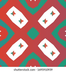 Antique mexican talavera ceramic. Vector seamless pattern flyer. Kitchen design. Red floral and abstract decor for scrapbooking, smartphone cases, T-shirts, bags or linens.