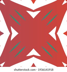 Antike mexikanische Talavera-Keramik. Vektor nahtlose Muster Wasserfarbe. Minimales Design. Rote florale und abstrakte Dekoration für Scrapbooking, Smartphone-Kisten, T-Shirts, Taschen oder Leinenbetten.