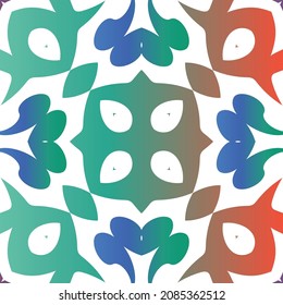 Cerámica de talavera mexicana antigua. El enrejado de patrones sin fisuras del vector. Diseño elegante. Decoración floral y abstracta roja para la reserva de recortes, estuches para smartphones, camisetas, bolsas o ropa de cama.