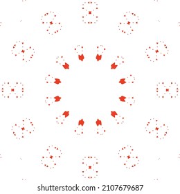 Cerámica de talavera mexicana antigua. Elementos de patrón sin fisuras vectoriales. Diseño original. Decoración floral y abstracta roja para la reserva de recortes, estuches para smartphones, camisetas, bolsas o ropa de cama.