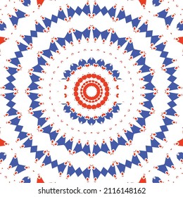 Antique mexican talavera ceramic. Vector seamless pattern elements. Original design. Red floral and abstract decor for scrapbooking, smartphone cases, T-shirts, bags or linens.