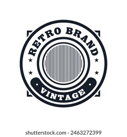 Antiguo marco clásico de Antiguas Marco retro insignia etiqueta de logotipo Vector de diseño