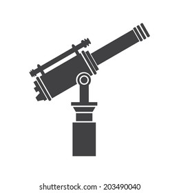 Antique old telescope 