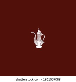 Antique Old vector Teapot illustration