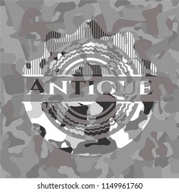 Antique on grey camo pattern