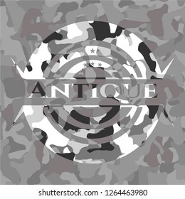 Antique on grey camo pattern