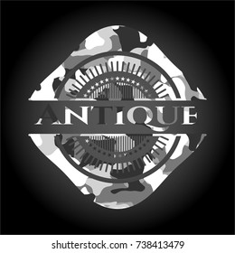 Antique on grey camo texture