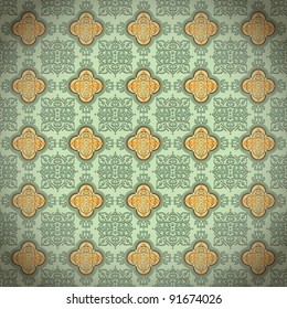 Antique Oriental seamless mode, repeat the background, fully scalable vector graphics