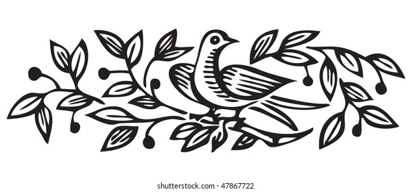 antique ornament engraving, scalable and editable vector illustration