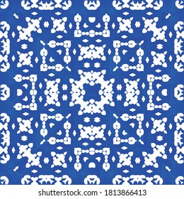 Antique ornate tiles talavera mexico. Creative design. Set of vector seamless patterns. Red ethnic backgrounds for T-shirts, scrapbooking, linens, smartphone cases or bags.
