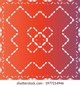 Antique ornate tiles talavera mexico. Vector seamless pattern template. Colored design. Red ethnic background for T-shirts, scrapbooking, linens, smartphone cases or bags.