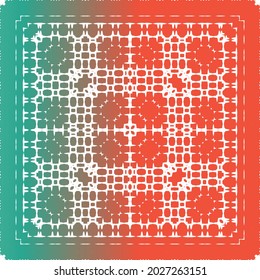 Antique ornate tiles talavera mexico. Vector seamless pattern frame. Universal design. Red ethnic background for T-shirts, scrapbooking, linens, smartphone cases or bags.