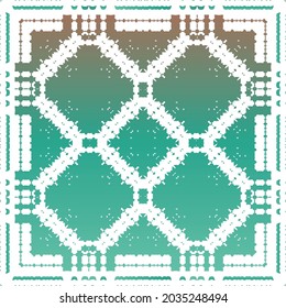 Antique ornate tiles talavera mexico. Vector seamless pattern arabesque. Bathroom design. Red ethnic background for T-shirts, scrapbooking, linens, smartphone cases or bags.