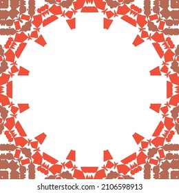 Antique ornate tiles talavera mexico. Vector seamless pattern collage. Colored design. Red ethnic background for T-shirts, scrapbooking, linens, smartphone cases or bags.