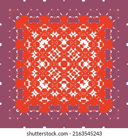 Antique ornate tiles talavera mexico. Minimal design. Vector seamless pattern watercolor. Red ethnic background for T-shirts, scrapbooking, linens, smartphone cases or bags.