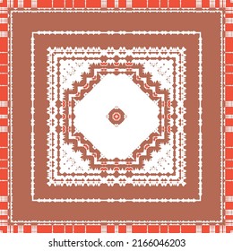 Antique ornate tiles talavera mexico. Vector seamless pattern collage. Colored design. Red ethnic background for T-shirts, scrapbooking, linens, smartphone cases or bags.