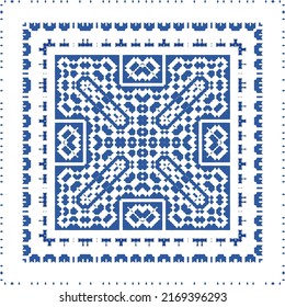 Antique ornate tiles talavera mexico. Vector seamless pattern elements. Bathroom design. Red ethnic background for T-shirts, scrapbooking, linens, smartphone cases or bags.