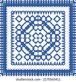 Antique ornate tiles talavera mexico. Vector seamless pattern elements. Bathroom design. Red ethnic background for T-shirts, scrapbooking, linens, smartphone cases or bags.