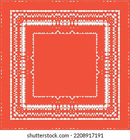 Antique ornate tiles talavera mexico. Vector seamless pattern template. Colored design. Red ethnic background for T-shirts, scrapbooking, linens, smartphone cases or bags.