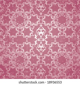 Antique ottoman grungy wallpaper vector tile design