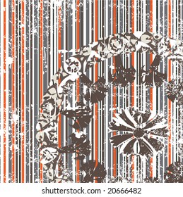 Antique ottoman grungy wallpaper vector tile design