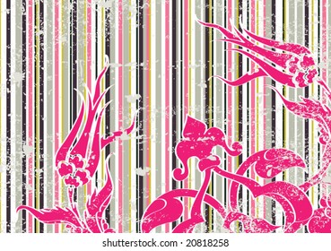 Antique ottoman grungy wallpaper vector tile design