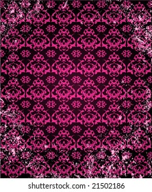 Antique ottoman grungy wallpaper vector tile design