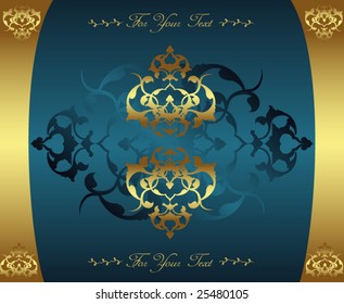 Antique ottoman illustration design