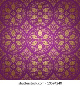 Antique ottoman seamless wallpaper vector design