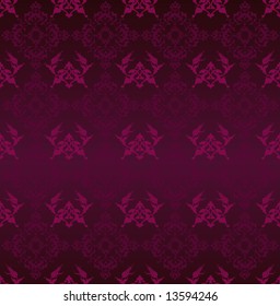 Antique ottoman seamless wallpaper vector design