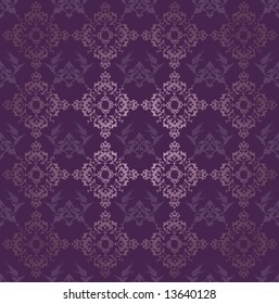 Antique ottoman seamless wallpaper vector design