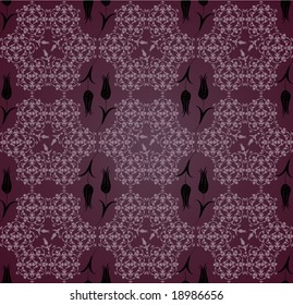 Antique ottoman seamless wallpaper vector design illustration