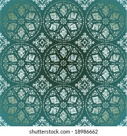 Antique ottoman seamless wallpaper vector design illustration