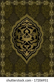 Antique ottoman turkish seamless vector tile design