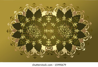Antique ottoman turkish vector tile design