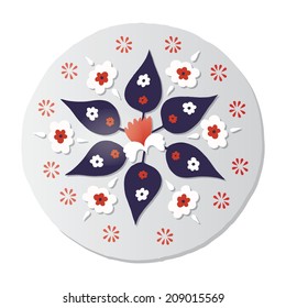 Antique ottoman Turkish vector tile design 