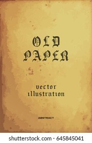 Antique paper. Vector illustration.
