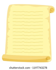 Antique parchment empty paper letter vector