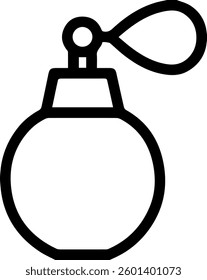 antique perfume bottle symbol for templates.