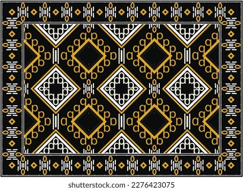 Antique Persian carpet, Motif Ethnic seamless Pattern Scandinavian Persian rug modern African Ethnic Aztec style design for print fabric Carpets, towels, handkerchiefs, scarves rug,