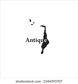 Antique Philippines map and black lettering design on white background