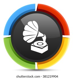 antique phonographe icon